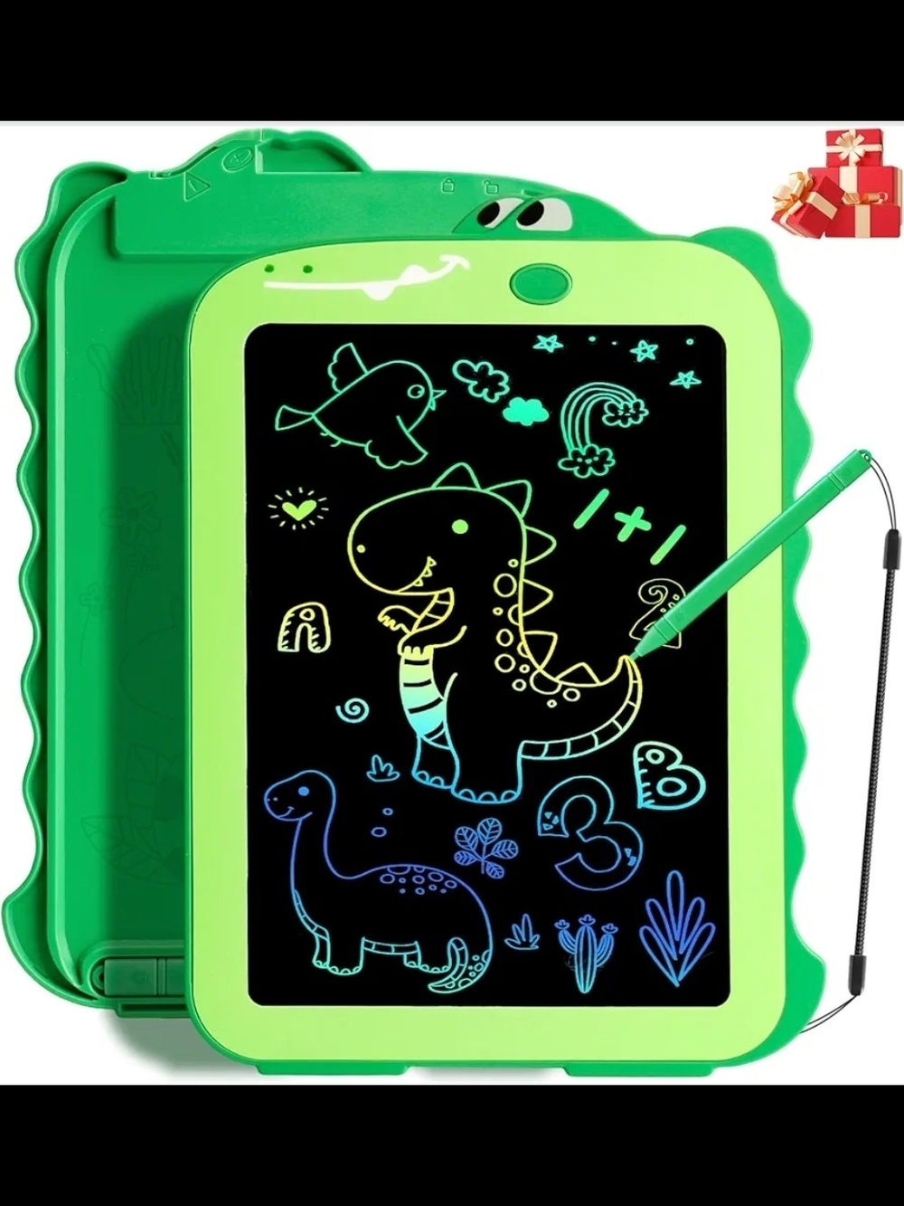 8.5in Dinosaur LCD Writing Tablet for Kids, Colorful Toddlers Toy Drawing Board